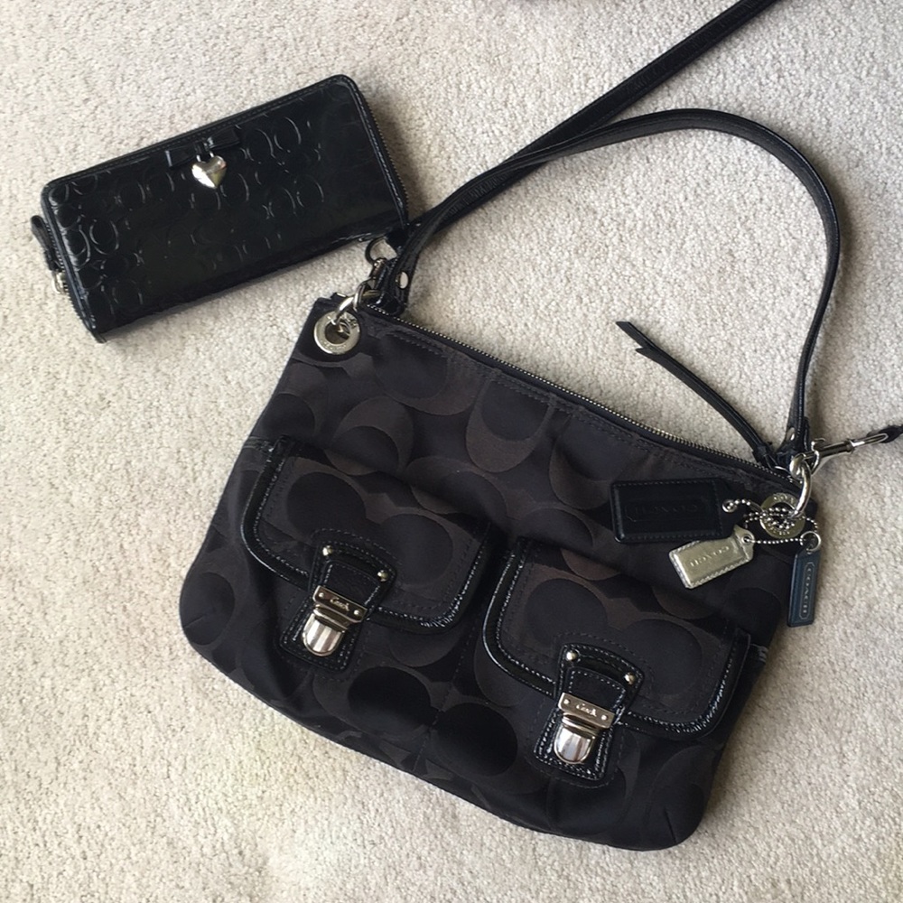 Black coach crossbody